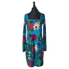 Printed jersey dress Roberto Cavalli