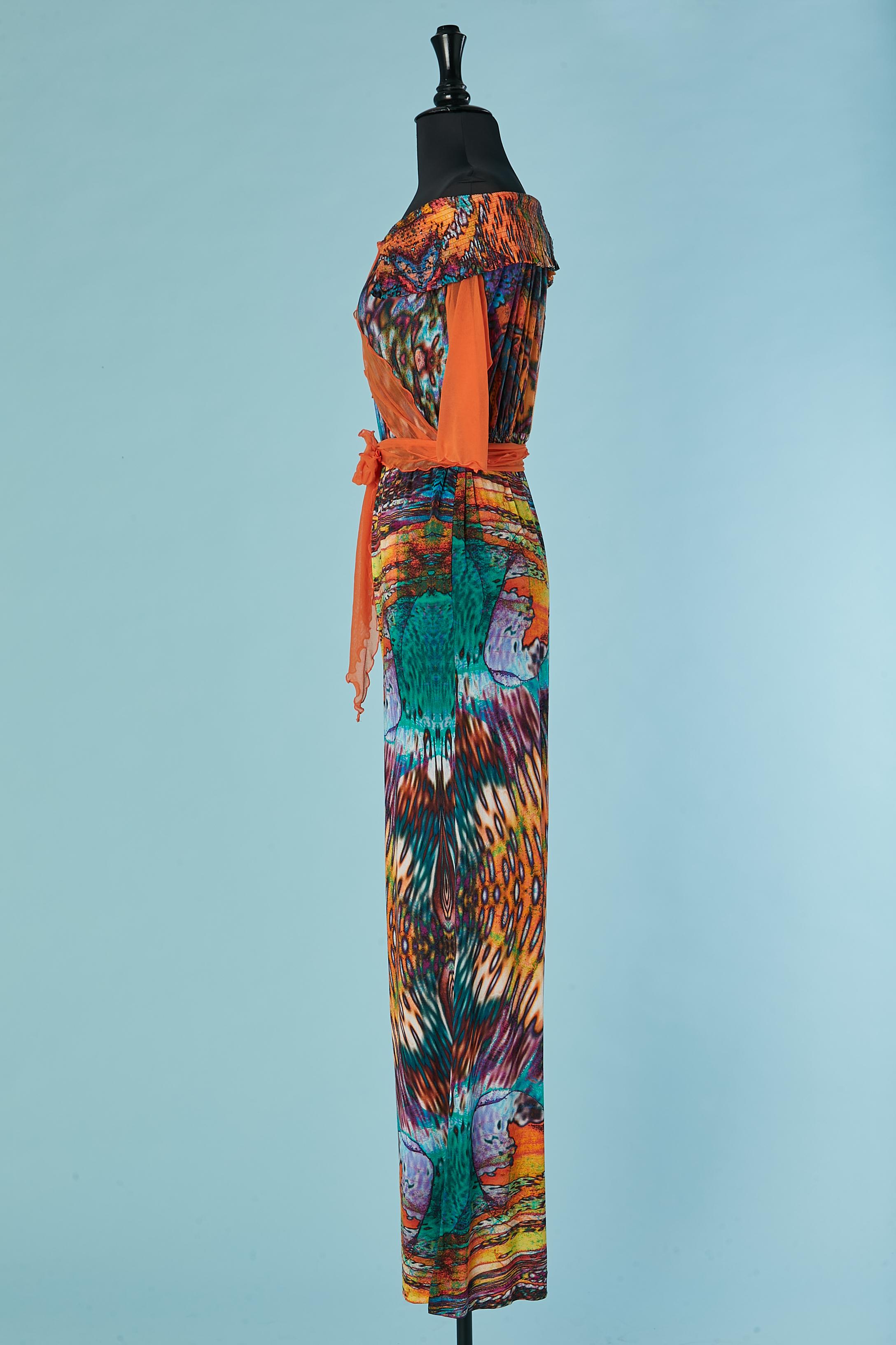 Printed jersey jumpsuit ESCADA In Excellent Condition For Sale In Saint-Ouen-Sur-Seine, FR