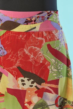 Jupe en jersey imprimé Christian Lacroix Bazar