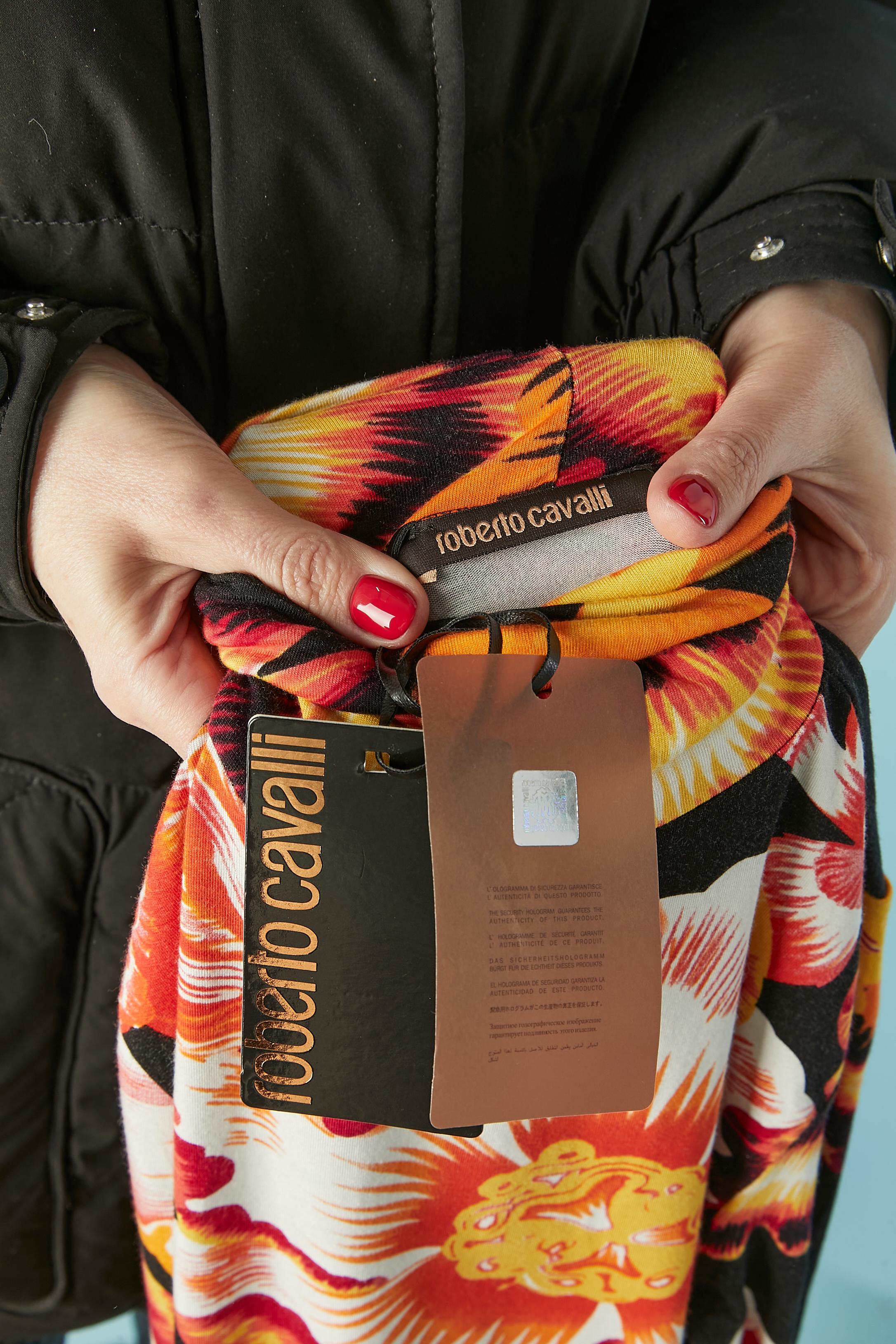 Vestido de punto elástico estampado Roberto Cavalli Nuevo con etiqueta en venta 2