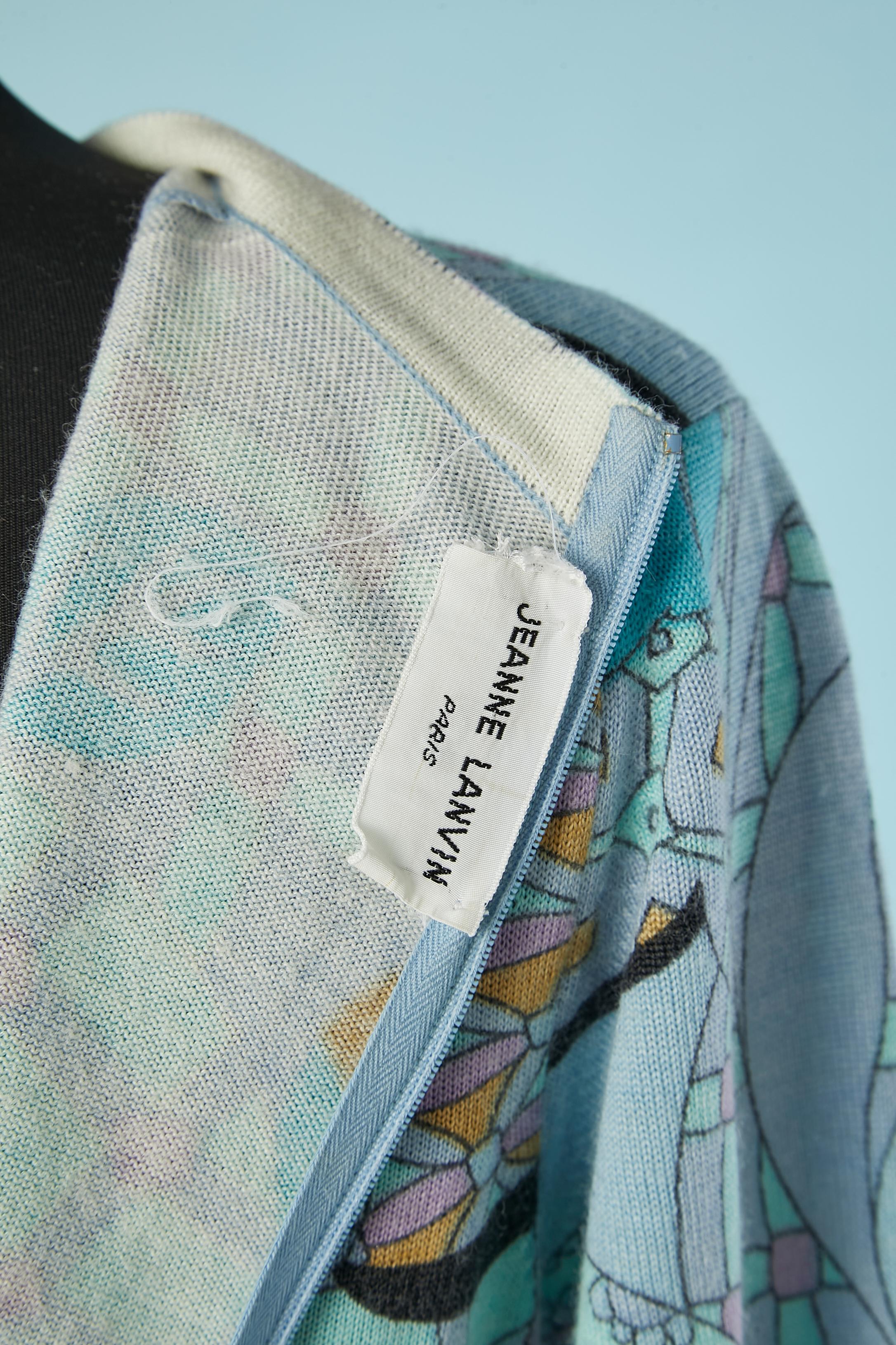 Robe en maille imprimée JEANNE LANVIN en vente 1