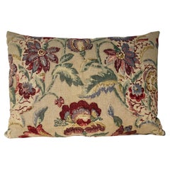 Printed Linen Floral Pillow