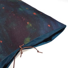 Coussin en lin imprimé nuageux égyptien 12x22