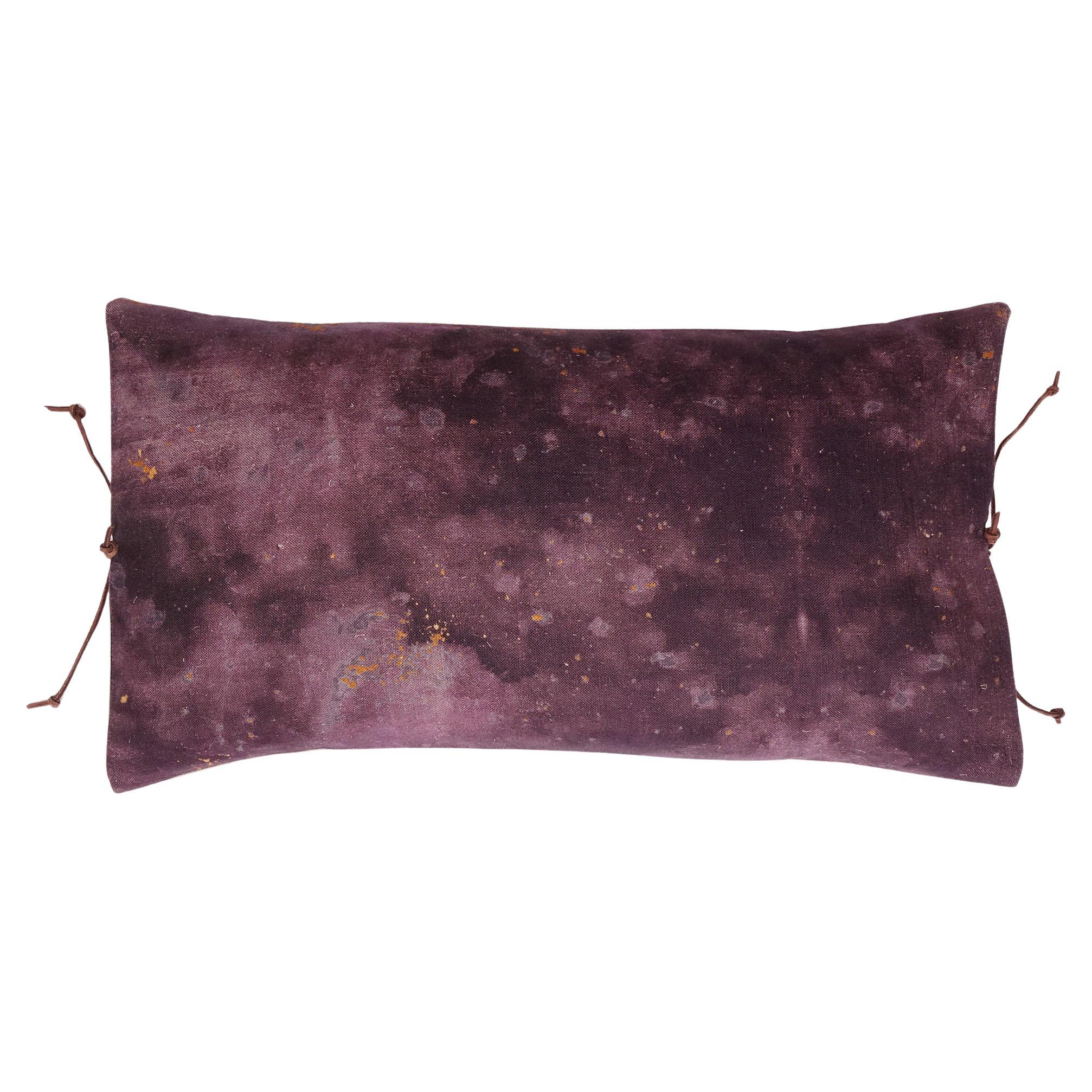Printed Linen Pillow Cloudy Dusk For Sale