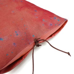 Printed Linen Pillow Cloudy Rosehip