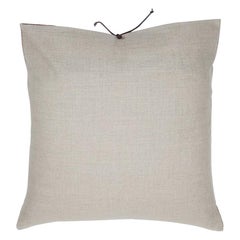 Printed Linen Pillow Concentric Sienna 22x22