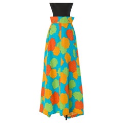 Gonna lunga stampata Yves Saint Laurent Rive Gauche