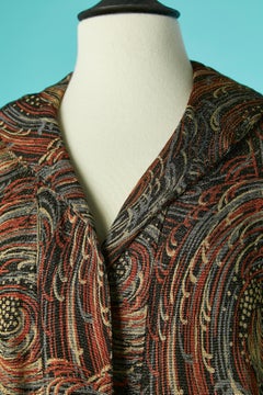 Printed lurex edge to edge evening jacket Marshall Field & Compagny