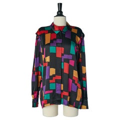 Printed multicolor silk shirt ESCADA by Margaretha Ley
