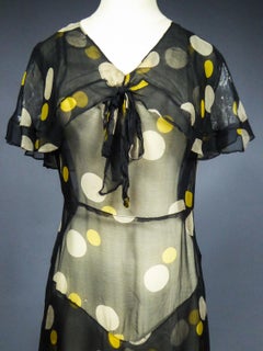 Robe en mousseline imprimée - France Circa 1930