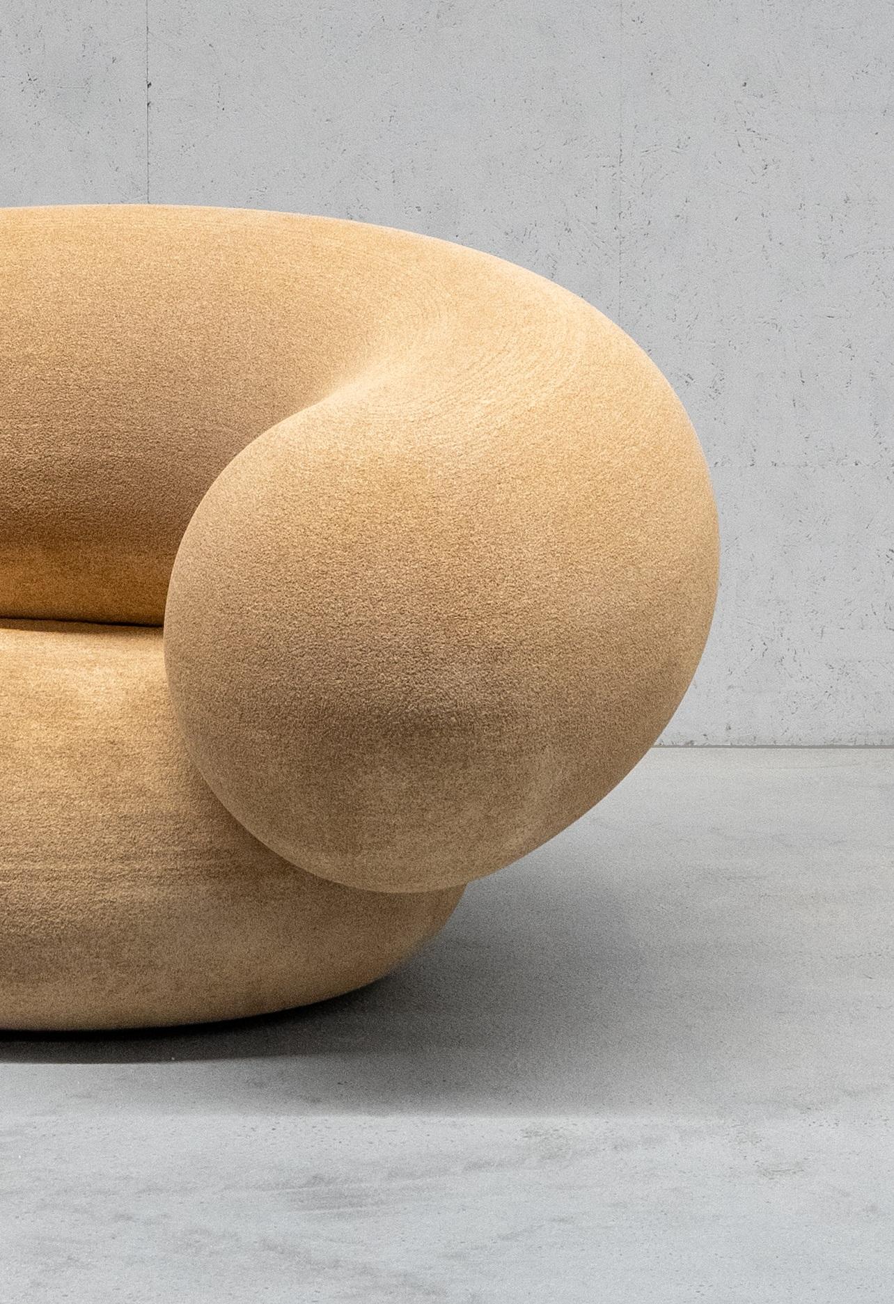 italien Imprimé Nature Econit Wood Seater by Harry Thaler en vente