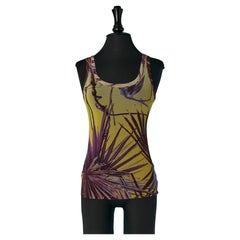 Camiseta de tirantes de nailon estampado JEAN-PAUL GAULTIER Soleil
