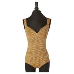 Maillot de bain une pièce imprimé Hermès