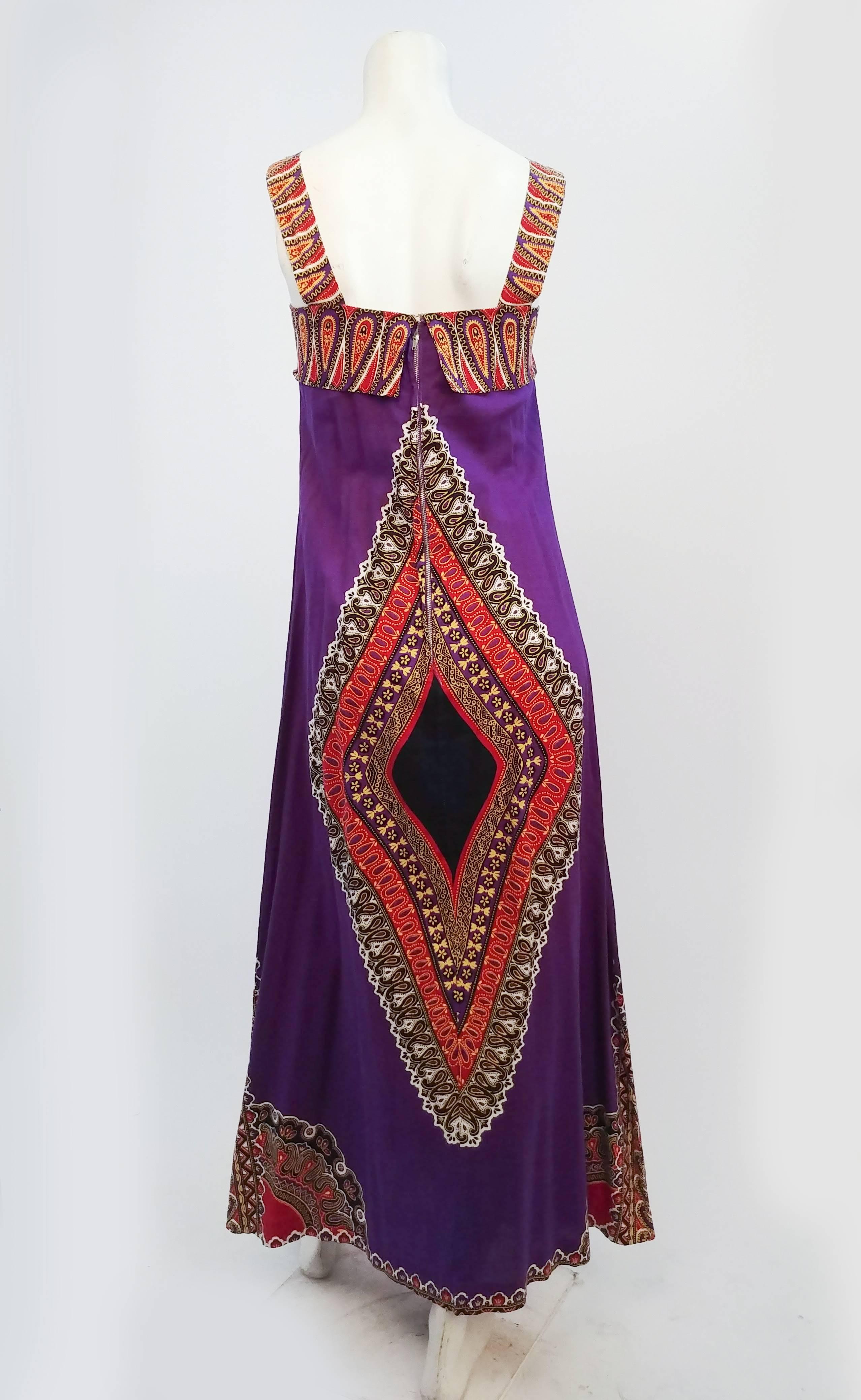 purple hippie dress