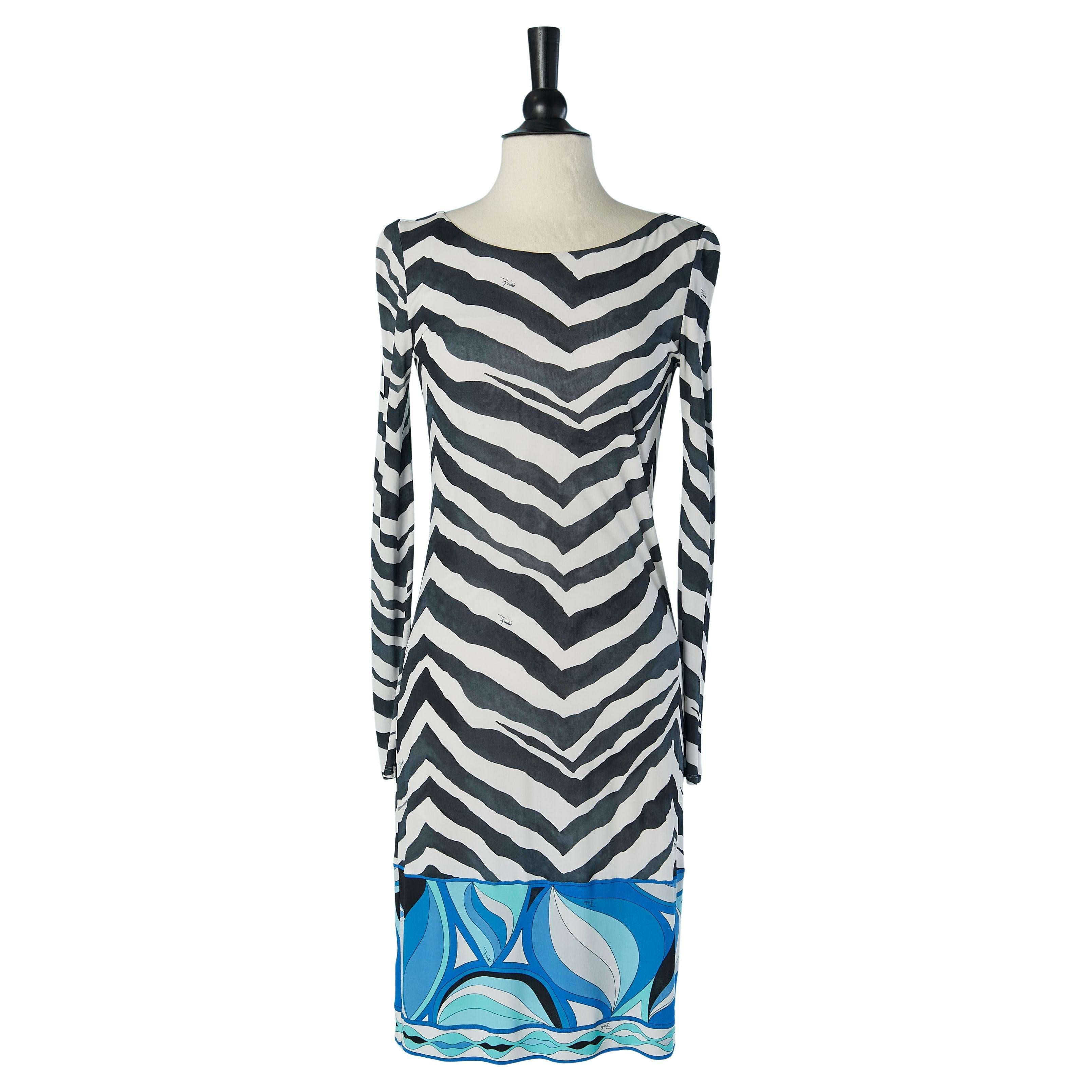 Printed rayon dress EMILIO PUCCI