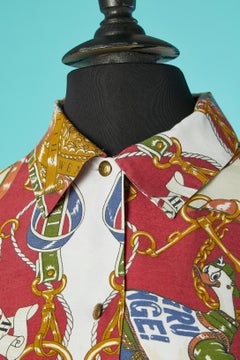 Printed rayon shirt Moschino Jeans