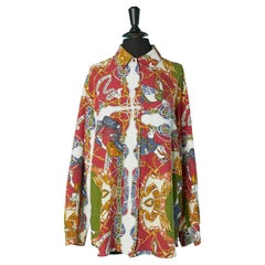 Bedrucktes Viskosehemd Moschino Jeans