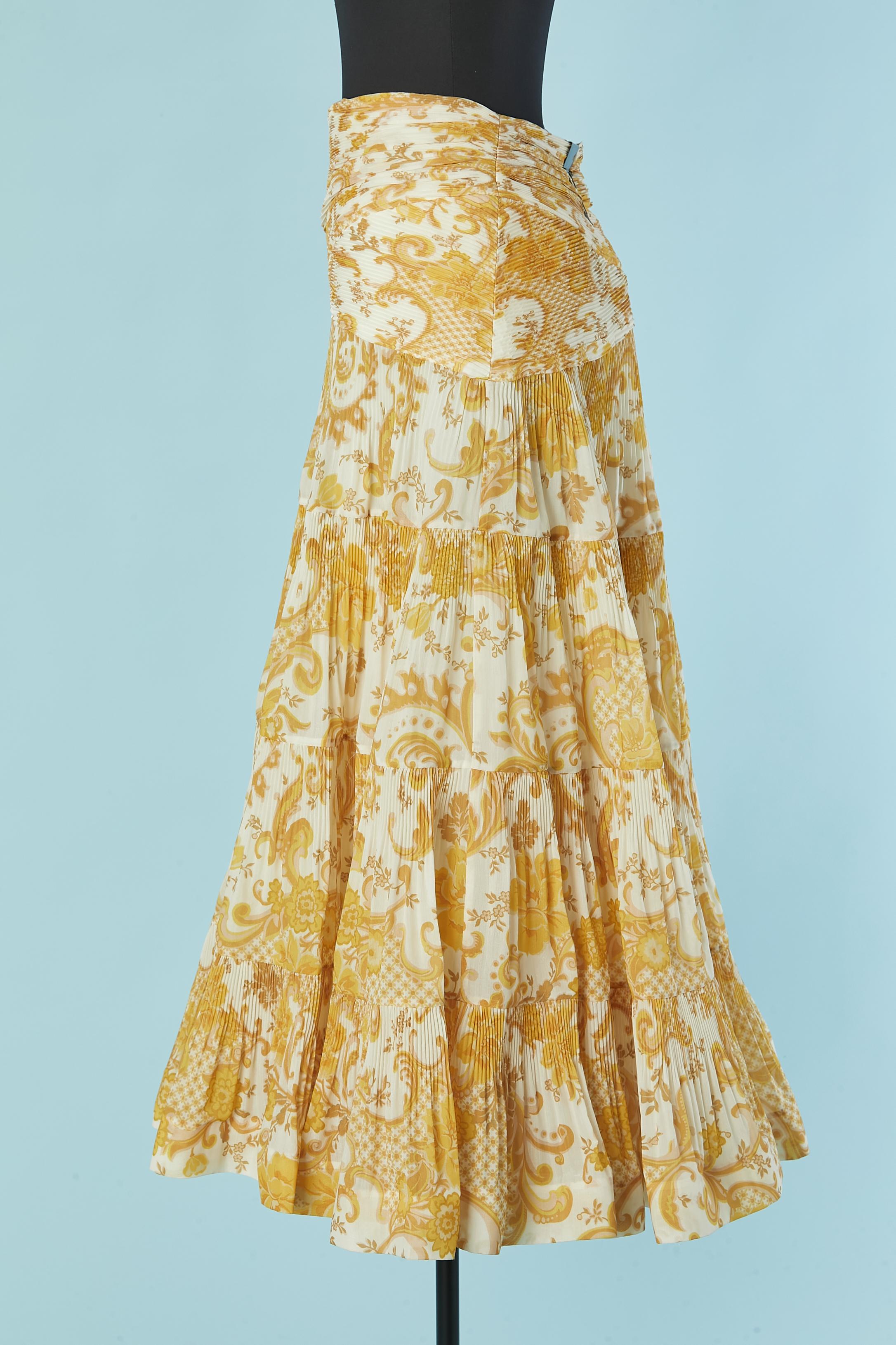 Printed ruffled and pleated skirt ZIMMERMANN For Sale 2