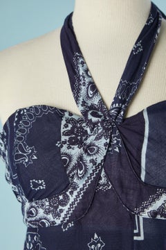 Printed scarf cotton summer dress McQ Alexander McQueen