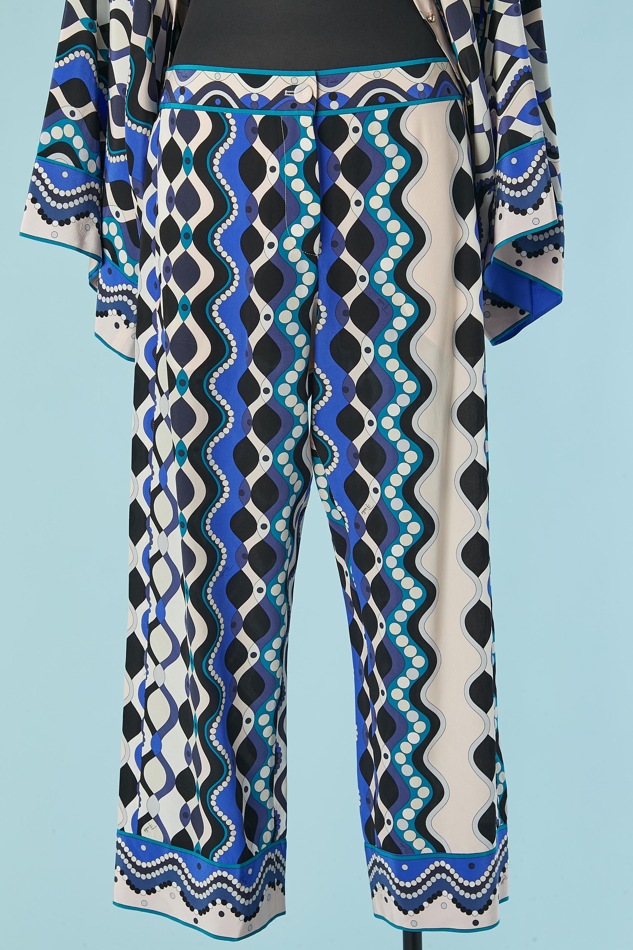 Printed shirt and trouser printed ensemble For Sale 2