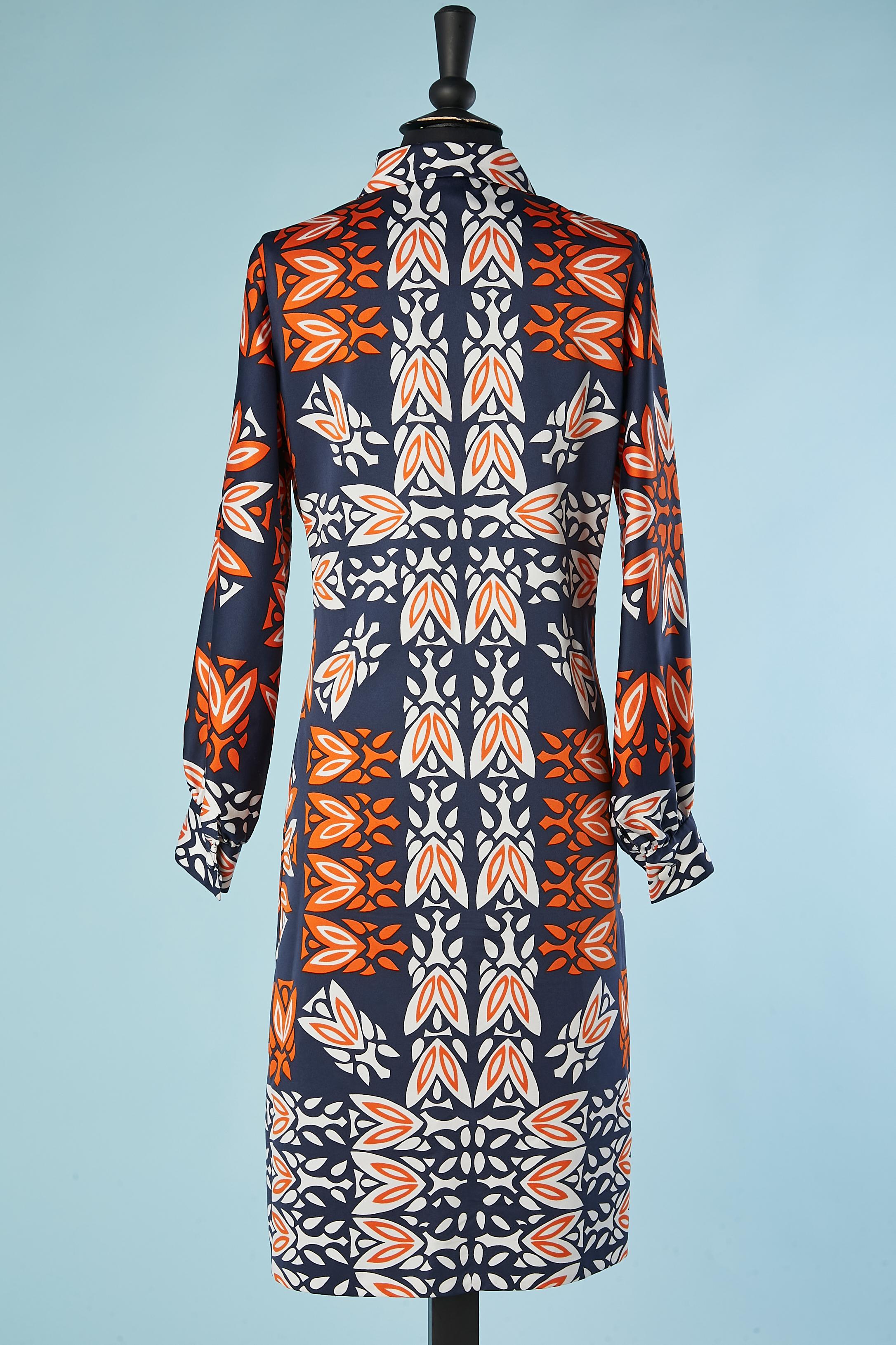 Lanvin - Robe chemise imprimée, circa 1970  Pour femmes en vente