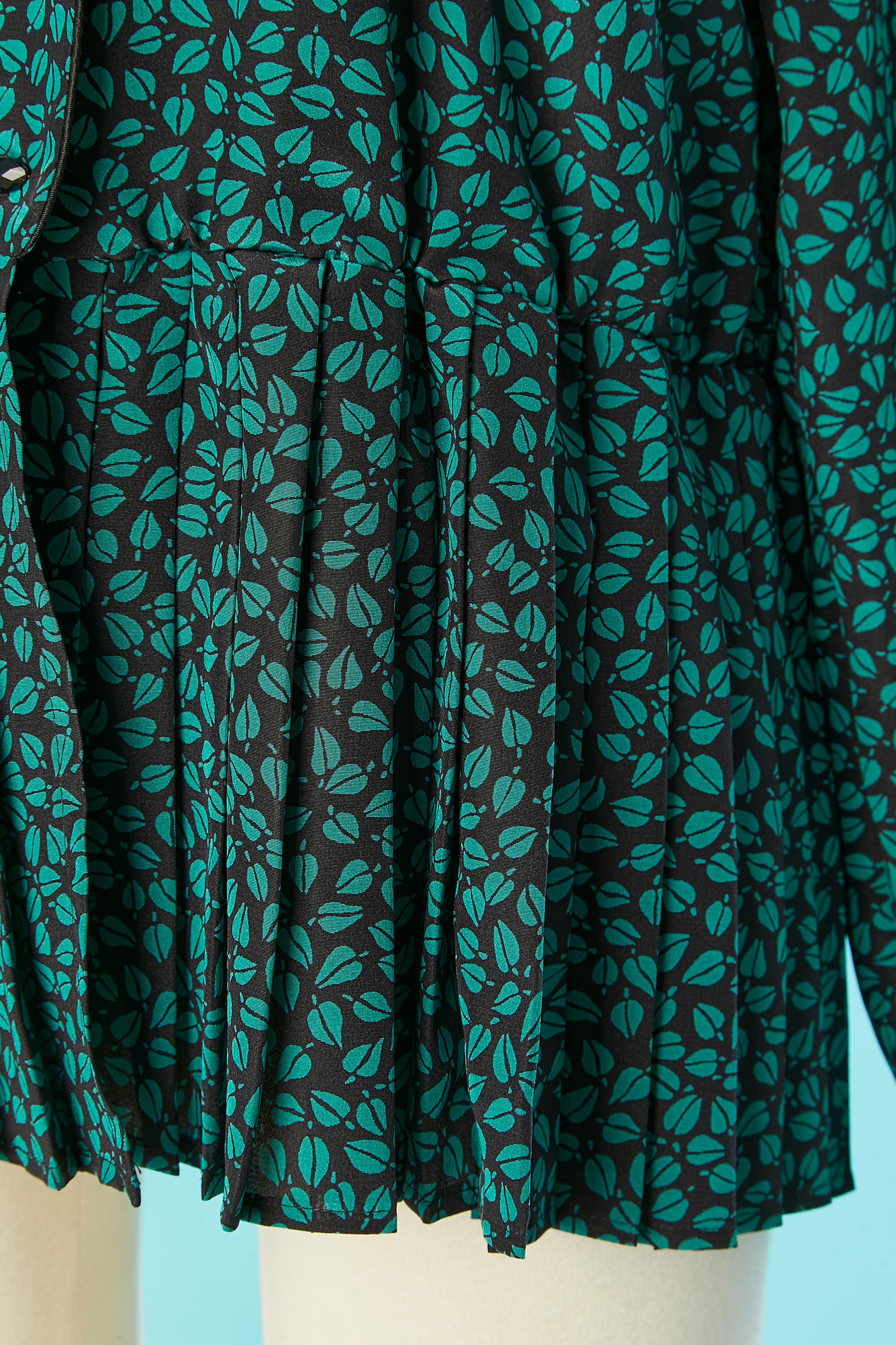 Blue Printed shirt pleated on the edge CHRISTIAN DIOR 