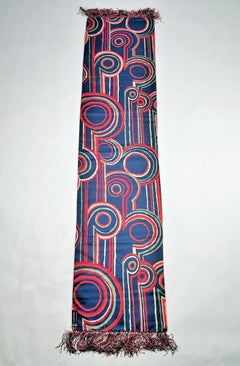 Printed silk and cashmere scarf by Lanvin - Paris Circa 1975-1980