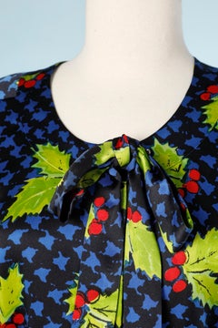 Printed silk blouse Yves Saint Laurent Haute-Couture