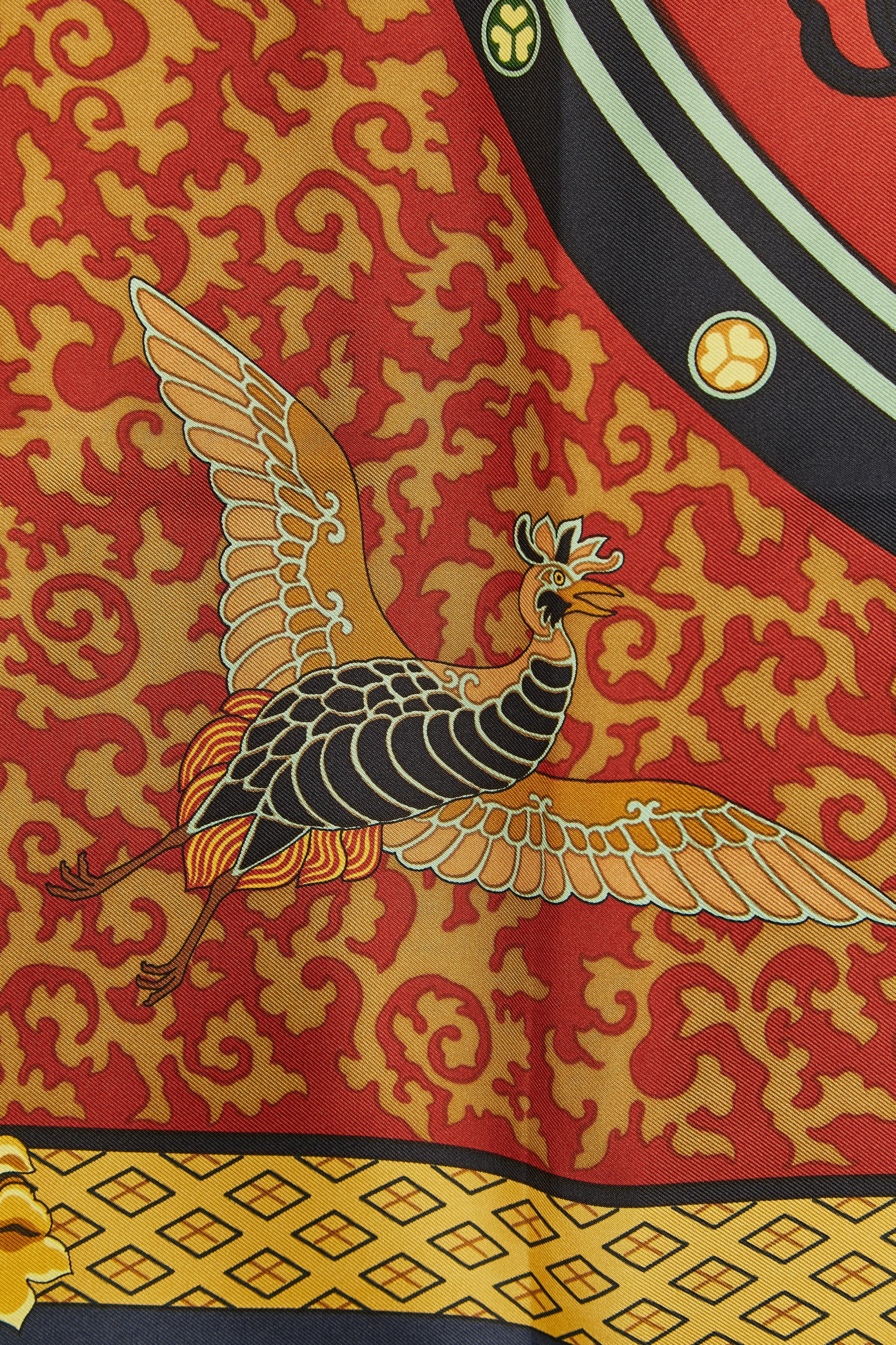 Women's or Men's Printed silk Carré scarf 