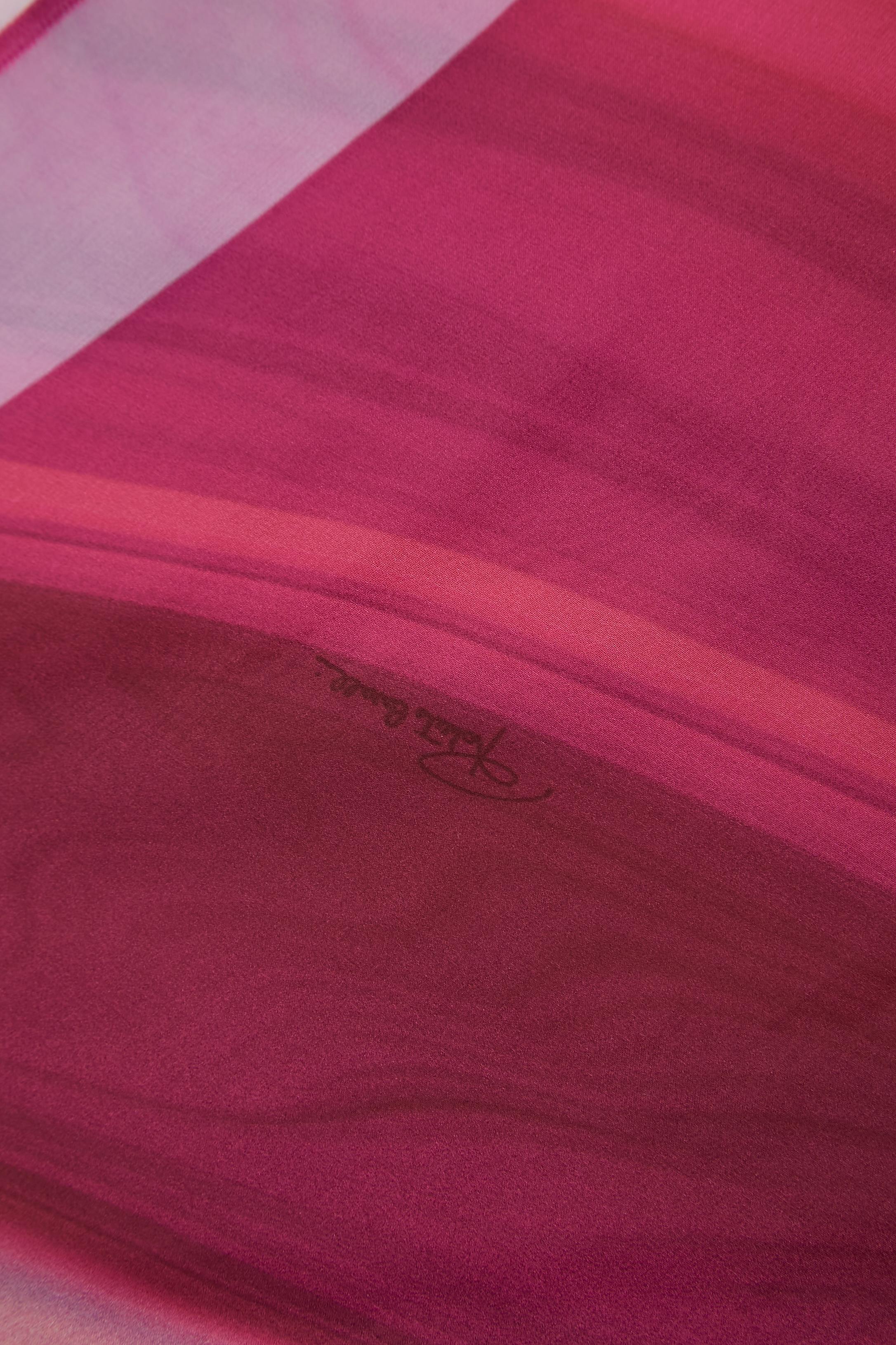Printed silk chiffon asymmetrical evening dress Roberto Cavalli  In Excellent Condition For Sale In Saint-Ouen-Sur-Seine, FR