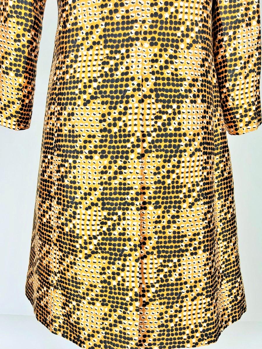 Cappotto in seta stampata di Jean Hercey - Parigi, circa 1965 in vendita 7