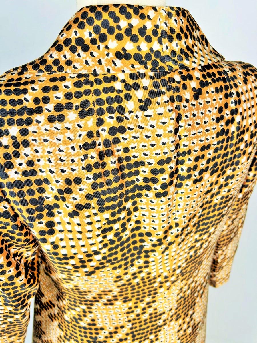 Cappotto in seta stampata di Jean Hercey - Parigi, circa 1965 in vendita 8