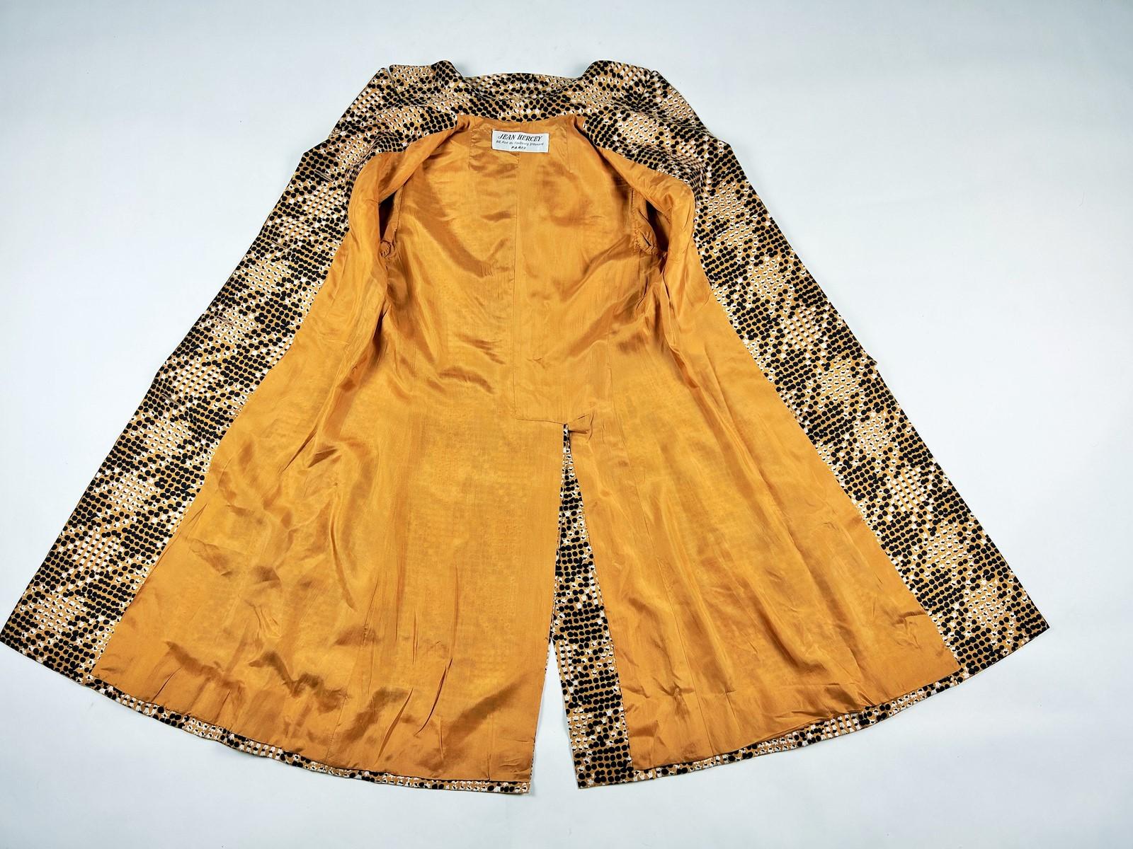 Cappotto in seta stampata di Jean Hercey - Parigi, circa 1965 in vendita 10