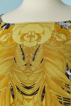 Printed silk cocktail dress CLASS ROBERTO CAVALLI New