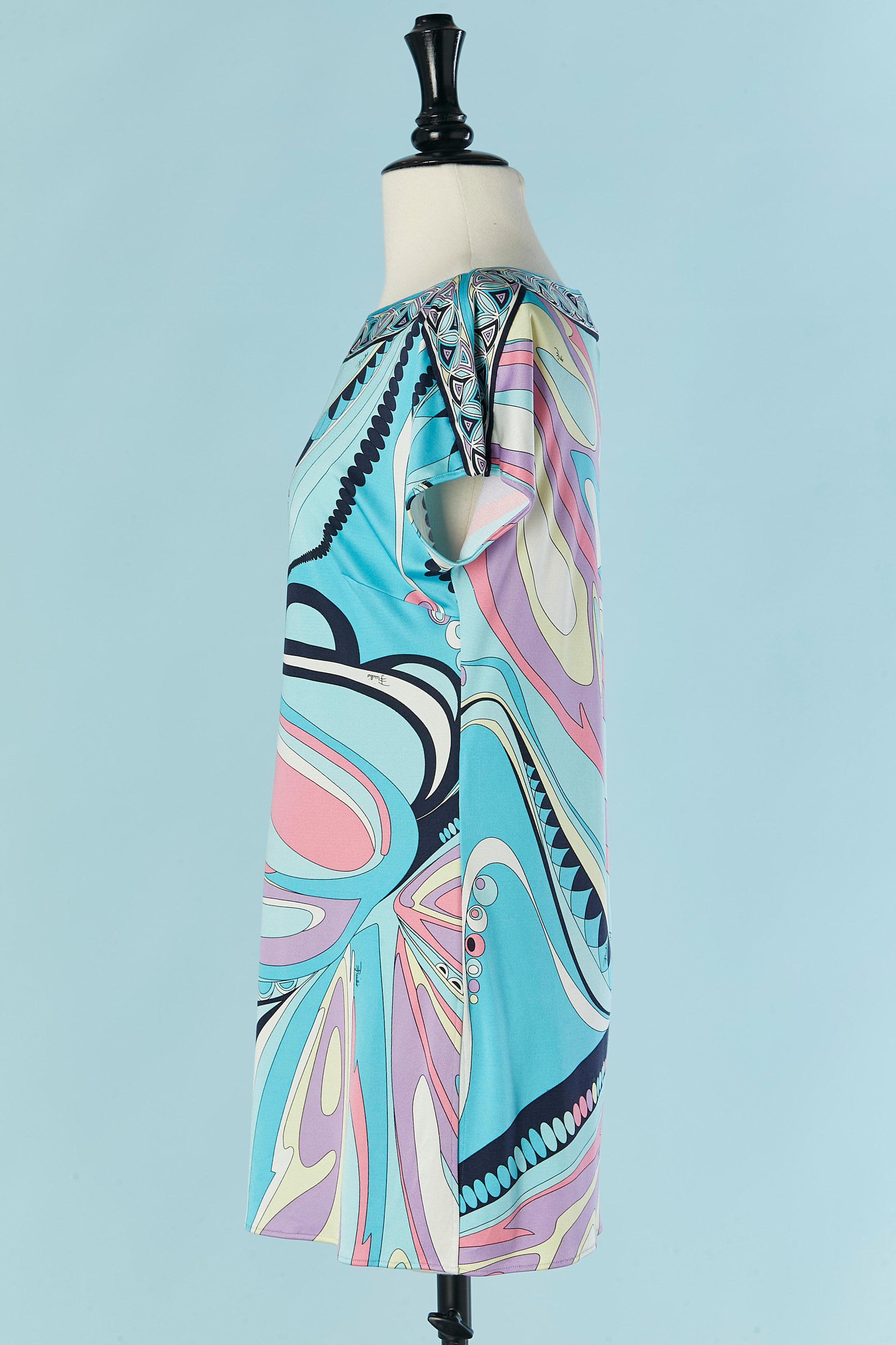Bedrucktes Kleid aus Seidenjersey EMILIO PUCCI Damen im Angebot