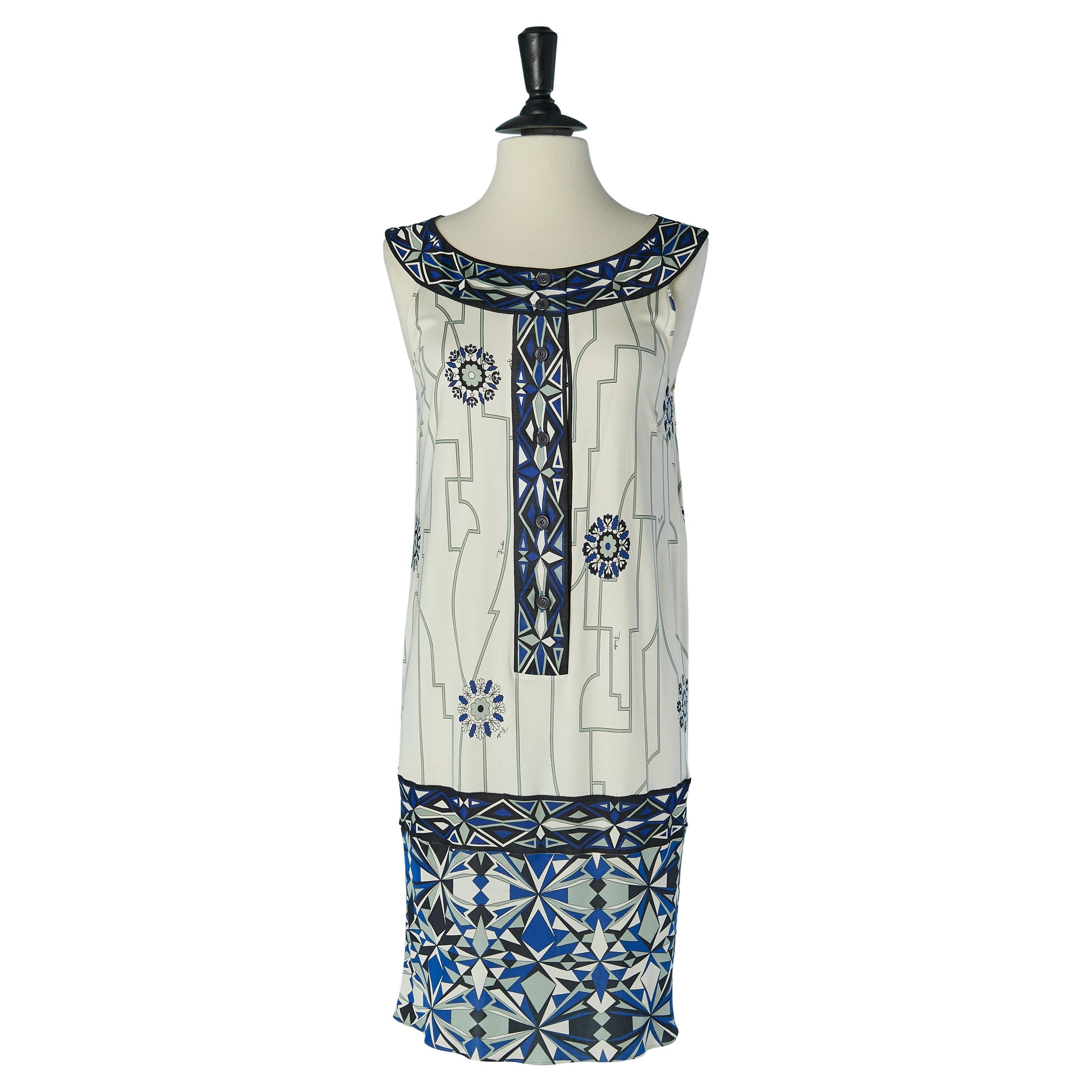 Printed silk jersey dress EMILIO PUCCI For Sale