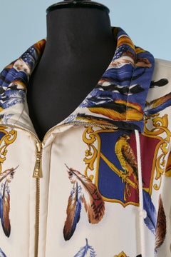 Printed silk padded jacket ESCADA MARGARETHA LEY