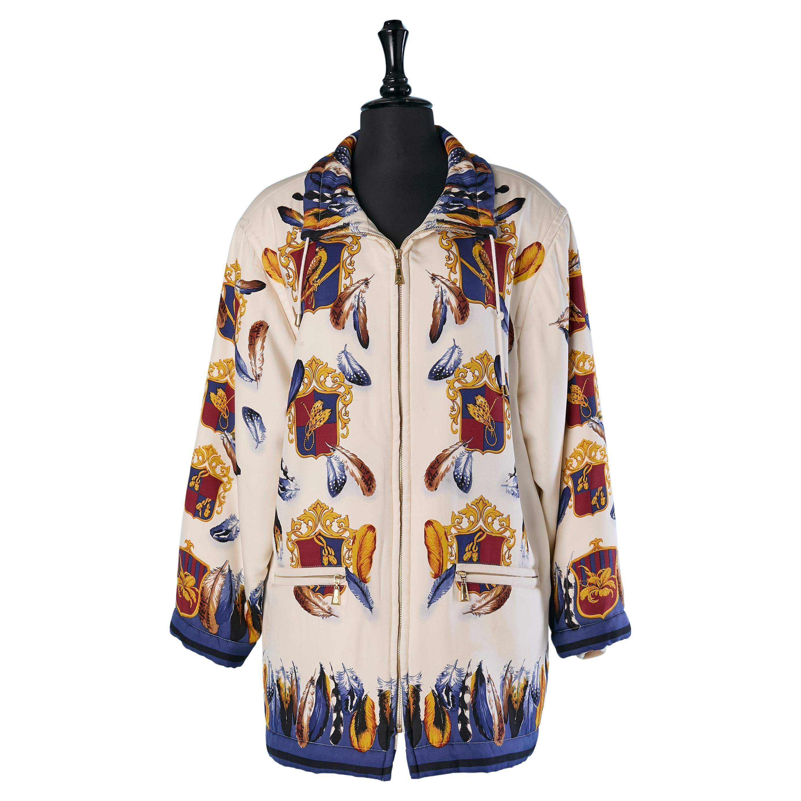 Printed silk padded jacket ESCADA MARGARETHA LEY