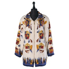 Printed silk padded jacket ESCADA MARGARETHA LEY Printed silk padded jacket ESCADA MARGARETHA LEY