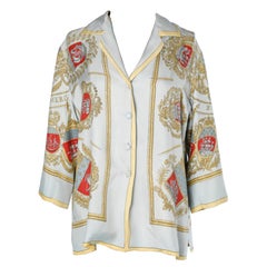 Printed silk shirt " Fluctuat Nec Mergitur" Hermès Boutique Sport