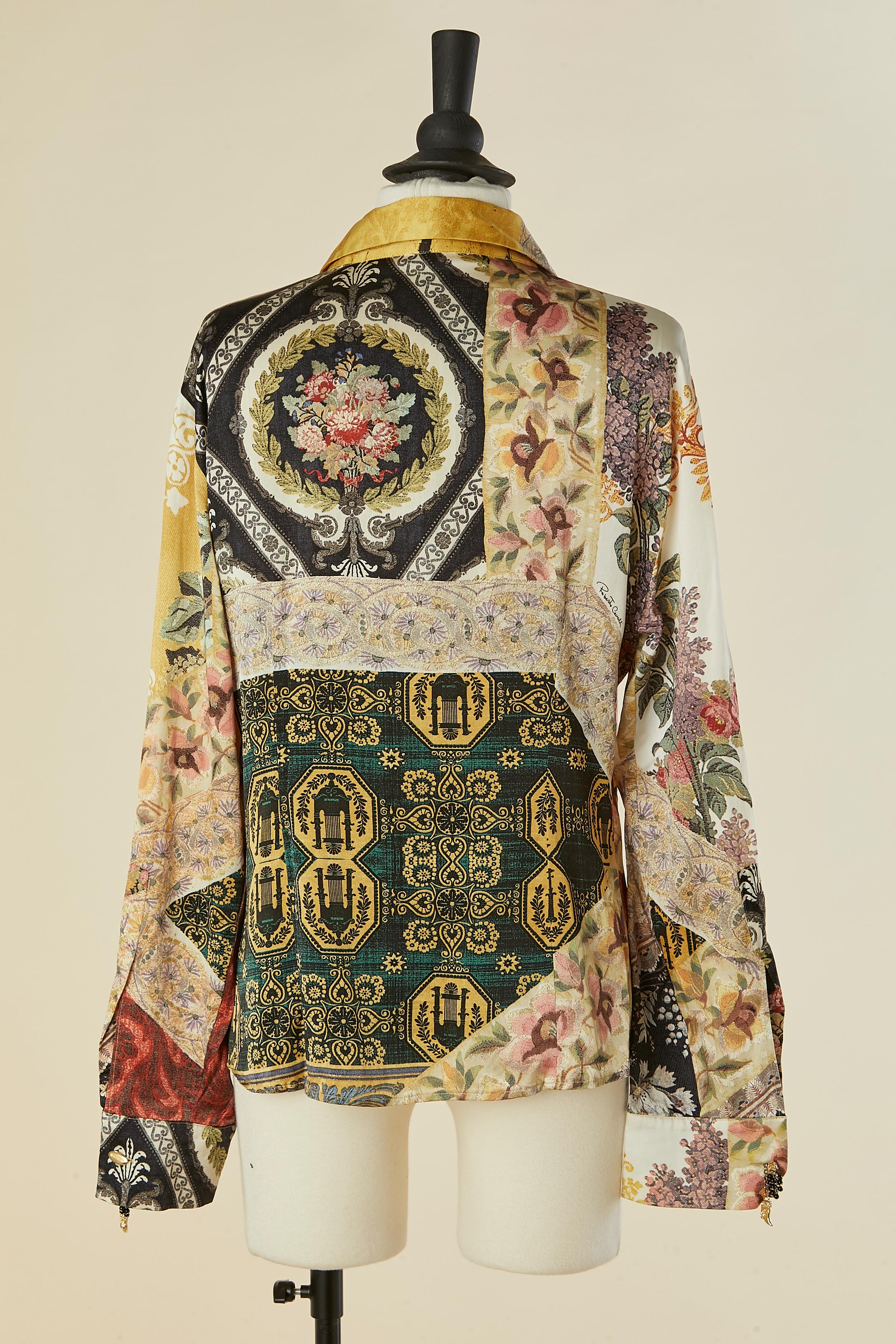 Chemise en soie imprimée ROBERTO Cavalli en vente 1