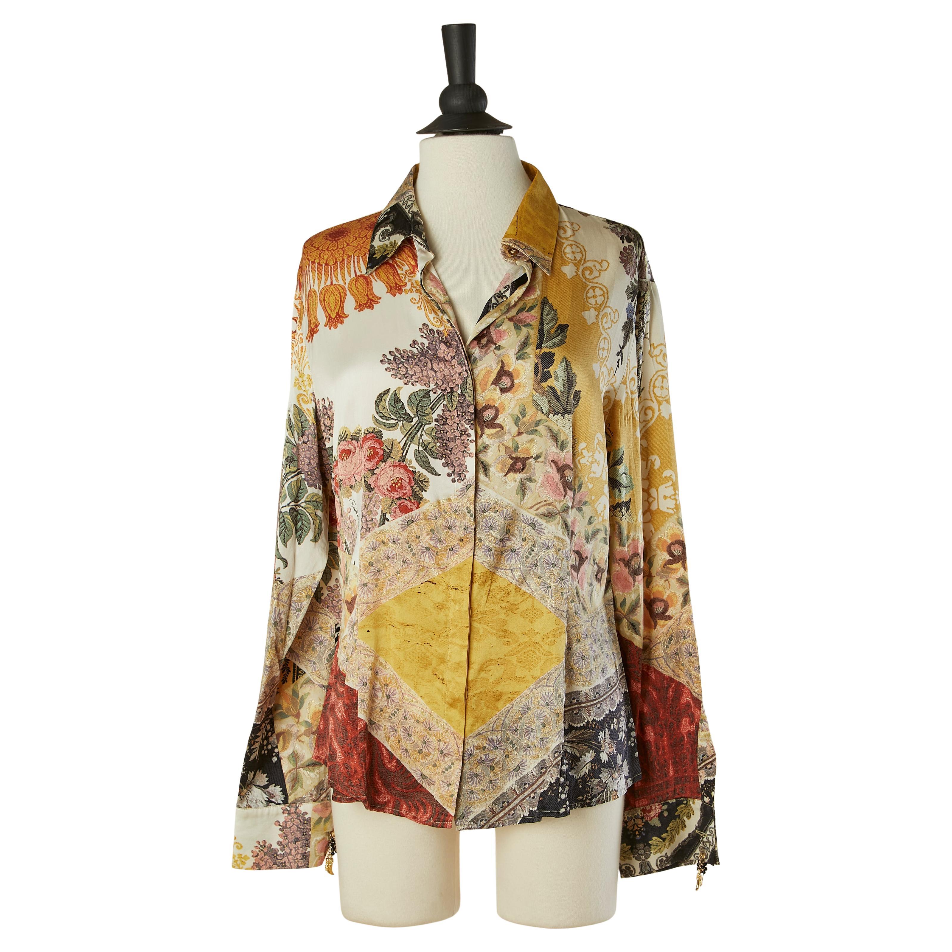 Chemise en soie imprimée ROBERTO Cavalli