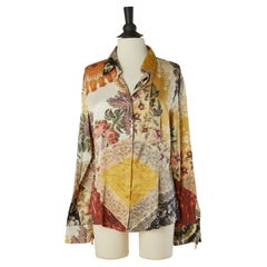 Chemise en soie imprimée ROBERTO Cavalli