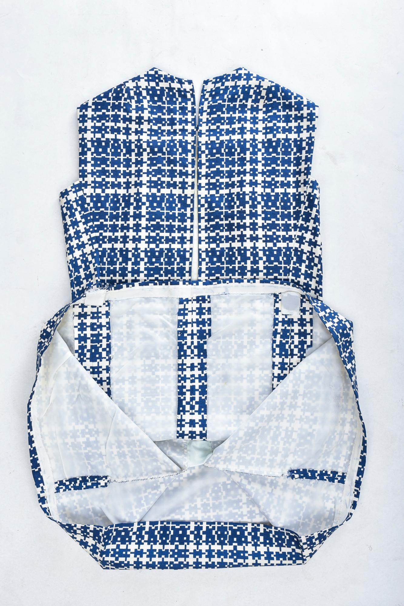 Combinaison en soie imprimée de Jules-Franois Crahay pour Nina Ricci, circa 1956-1960 Pour femmes en vente