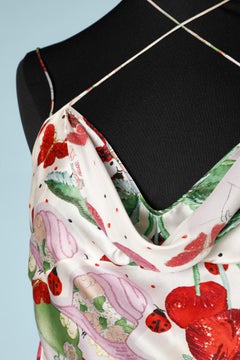 Printed silk  top John Galliano