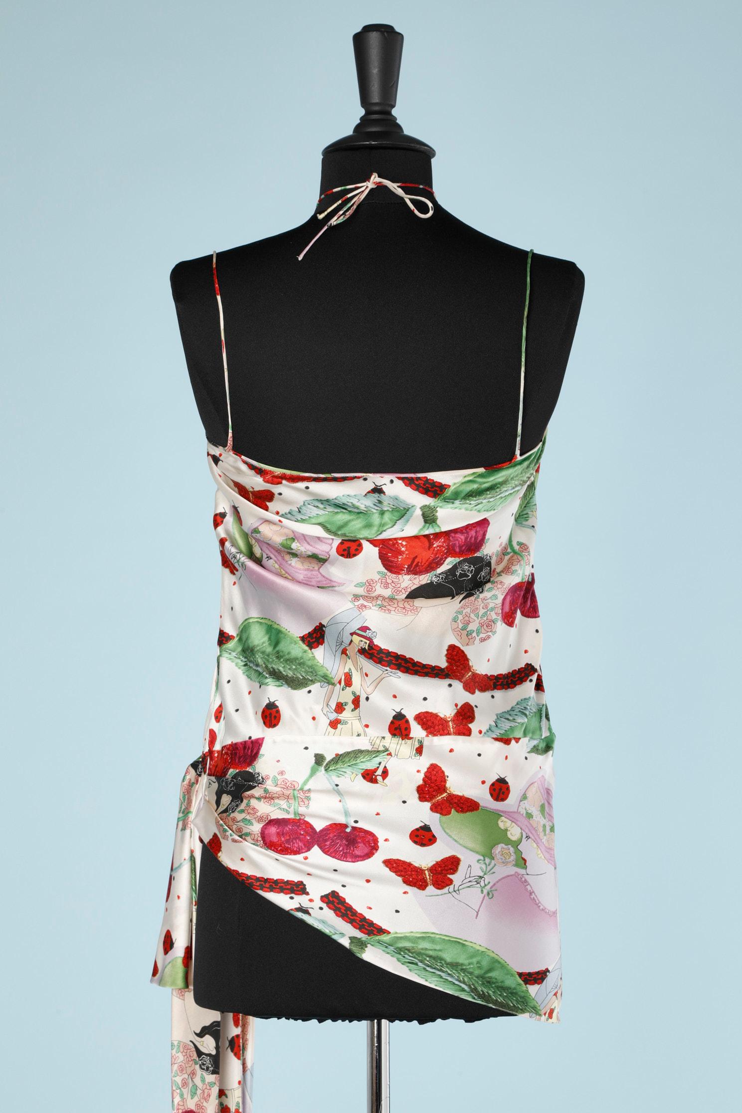 Women's Printed silk  top John Galliano 