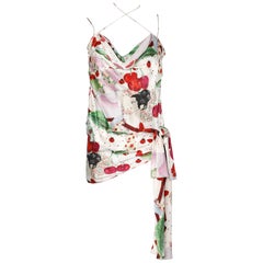 Printed silk  top John Galliano