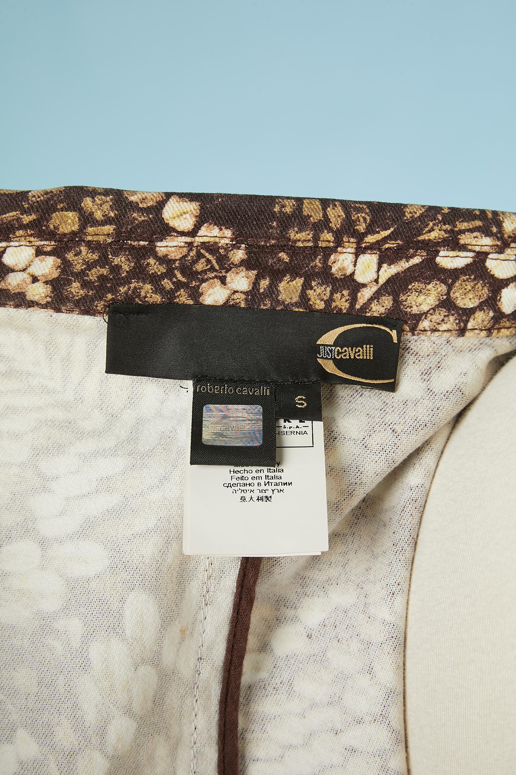 Printed single-breasted cotton jacket Just Cavalli Roberto Cavalli  For Sale 1