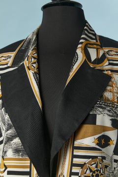 Printed single- breasted jacket Ferretti Studio