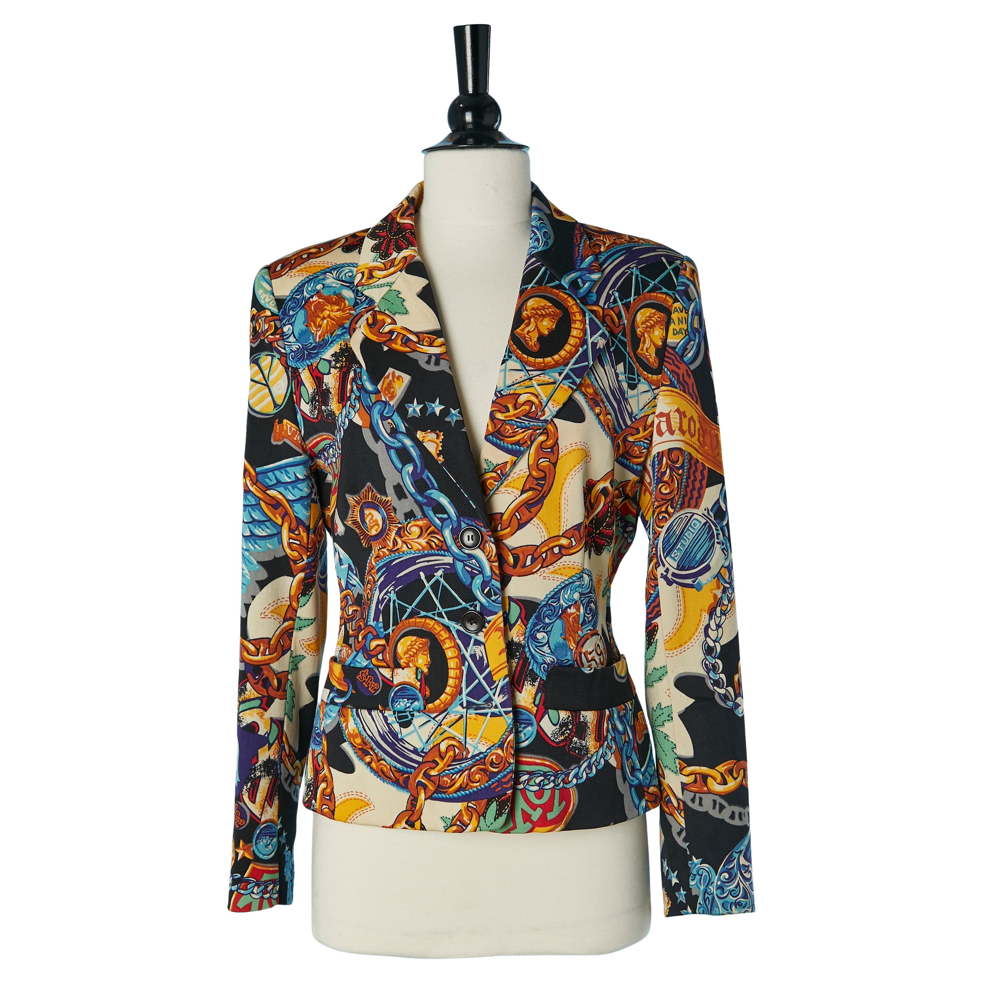 Printed single breasted jacket KENZO JUNGLE